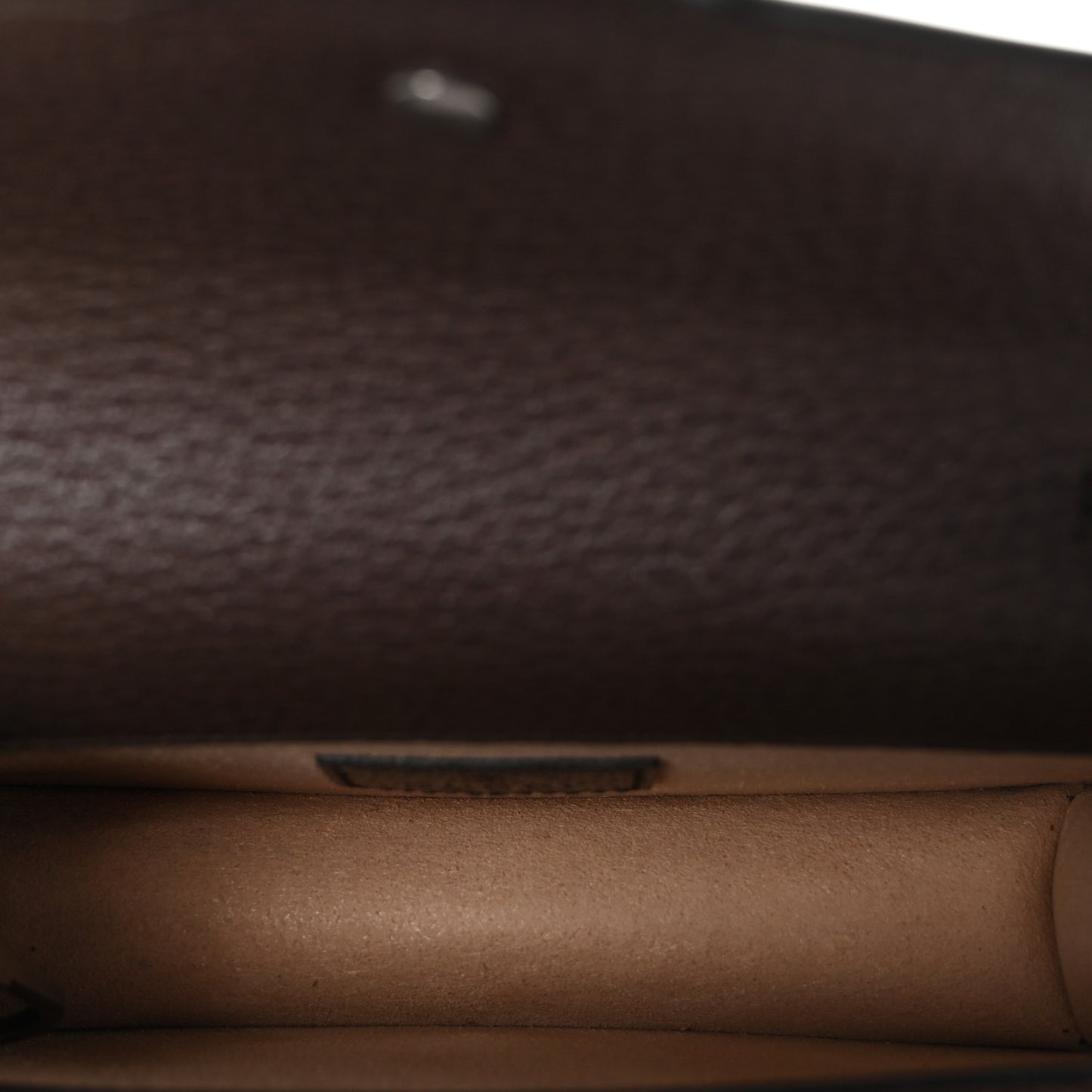 Monogram Jumbo GG Textured Dollar Calfskin Super Mini Dionysus Shoulder Bag Camel Ebony New Acero