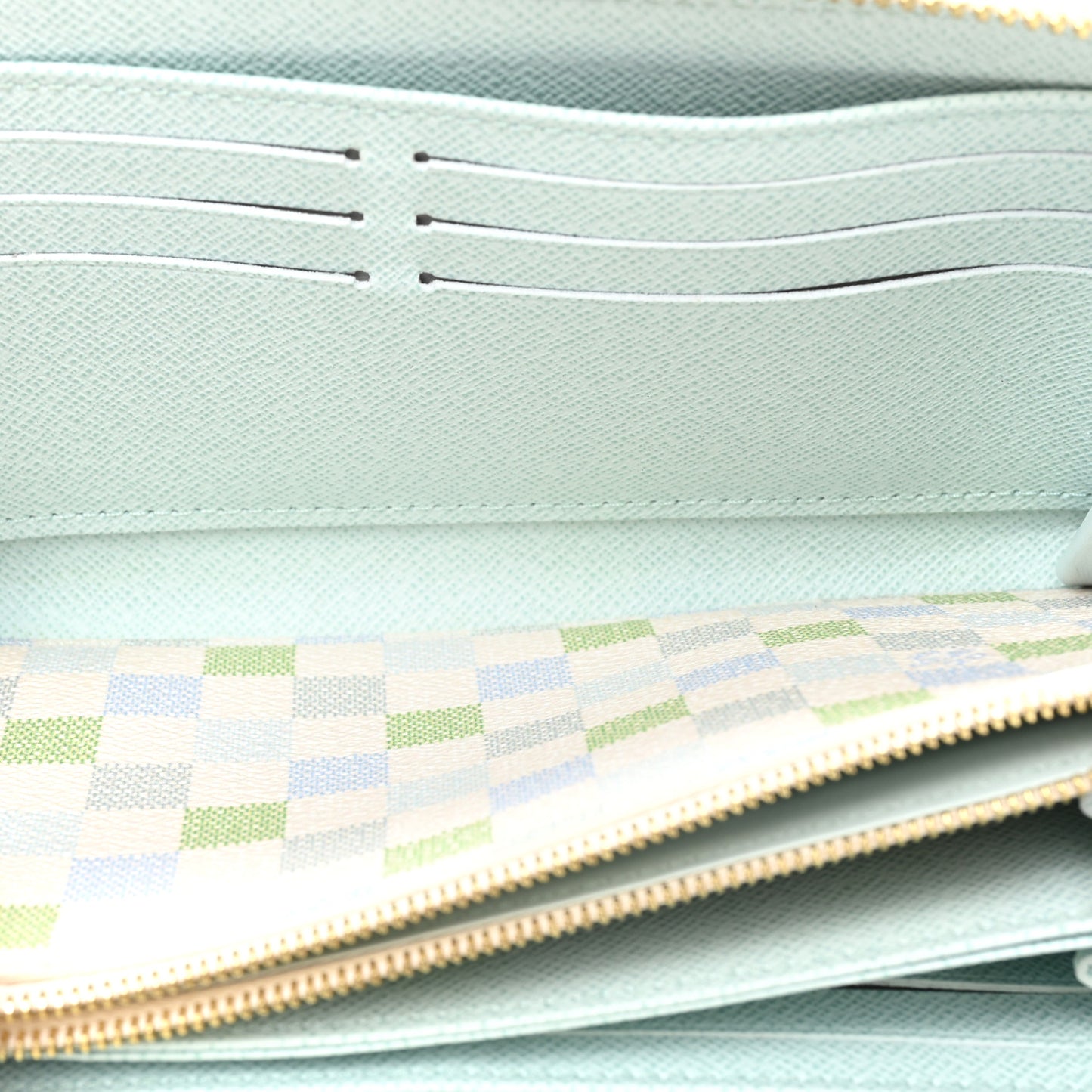 Damierlicious Zippy Wallet Pistachio Green