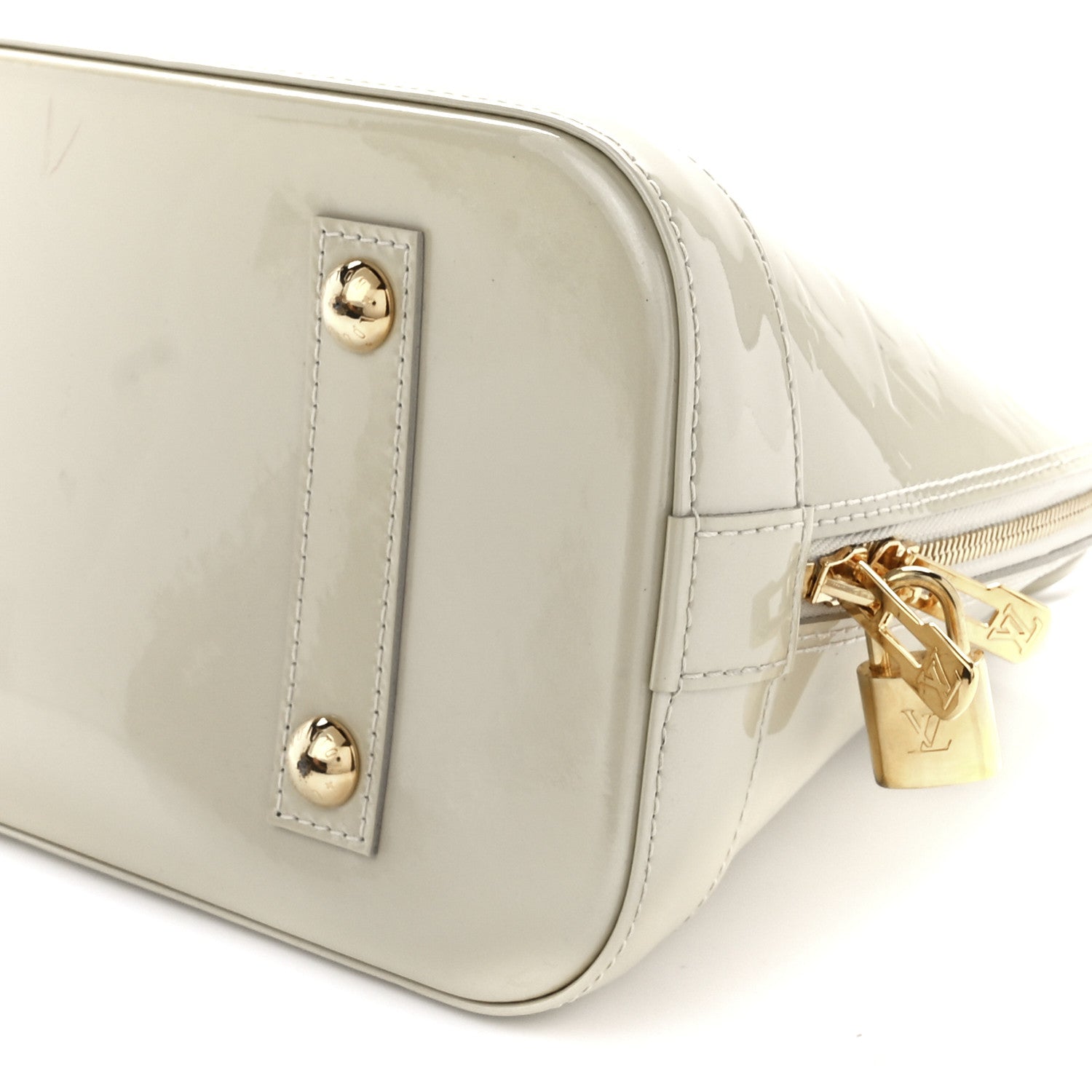 Louis Vuitton Vernis Alma PM Blanc Corail 13 of 13