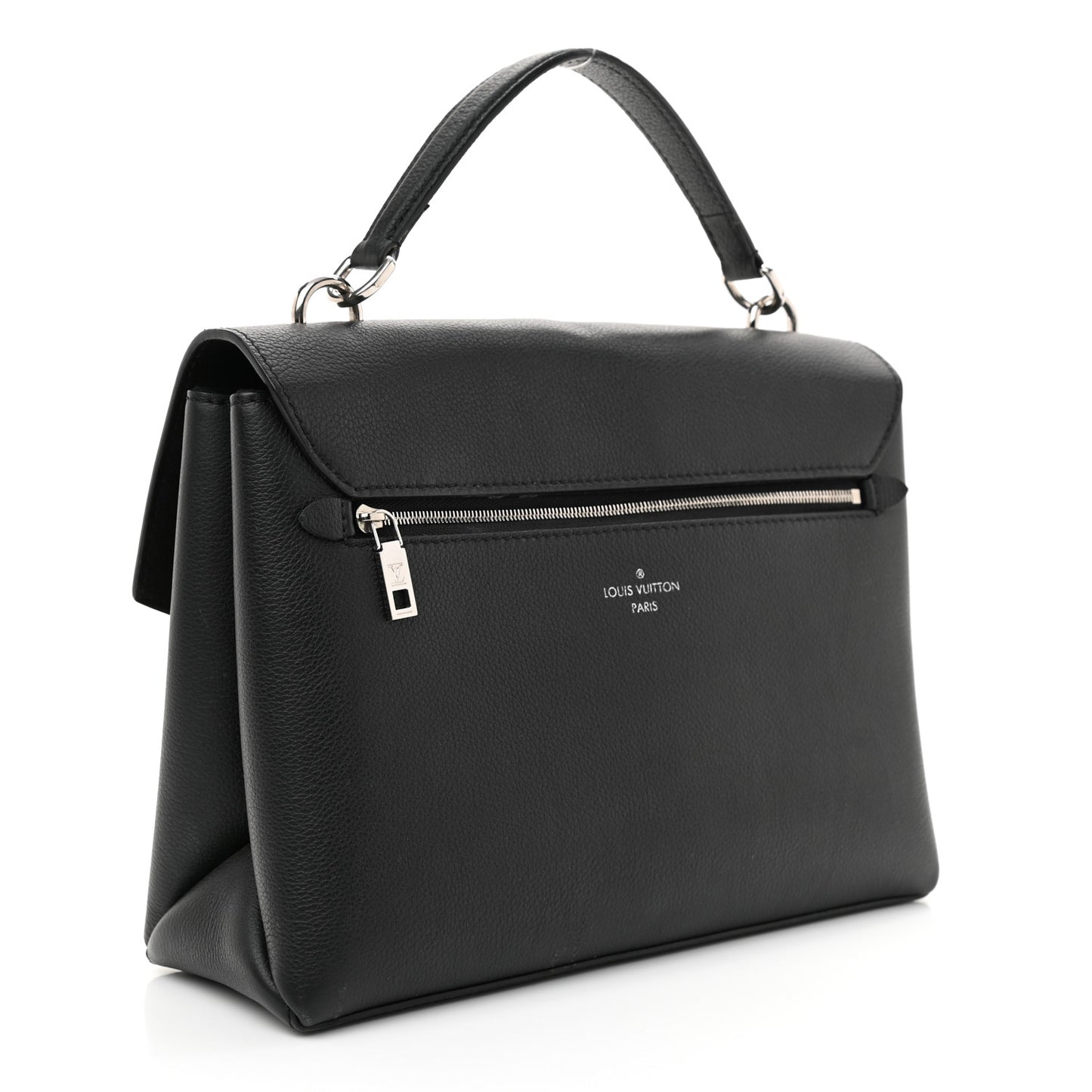 Soft Calfskin My Lockme Top Handle Black