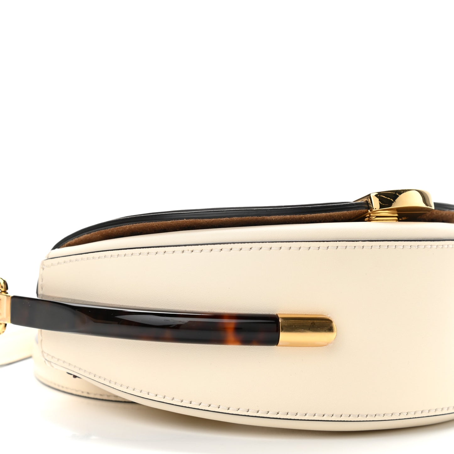 Vitello King Plexiglass Moonlight Shoulder Bag White Ice
