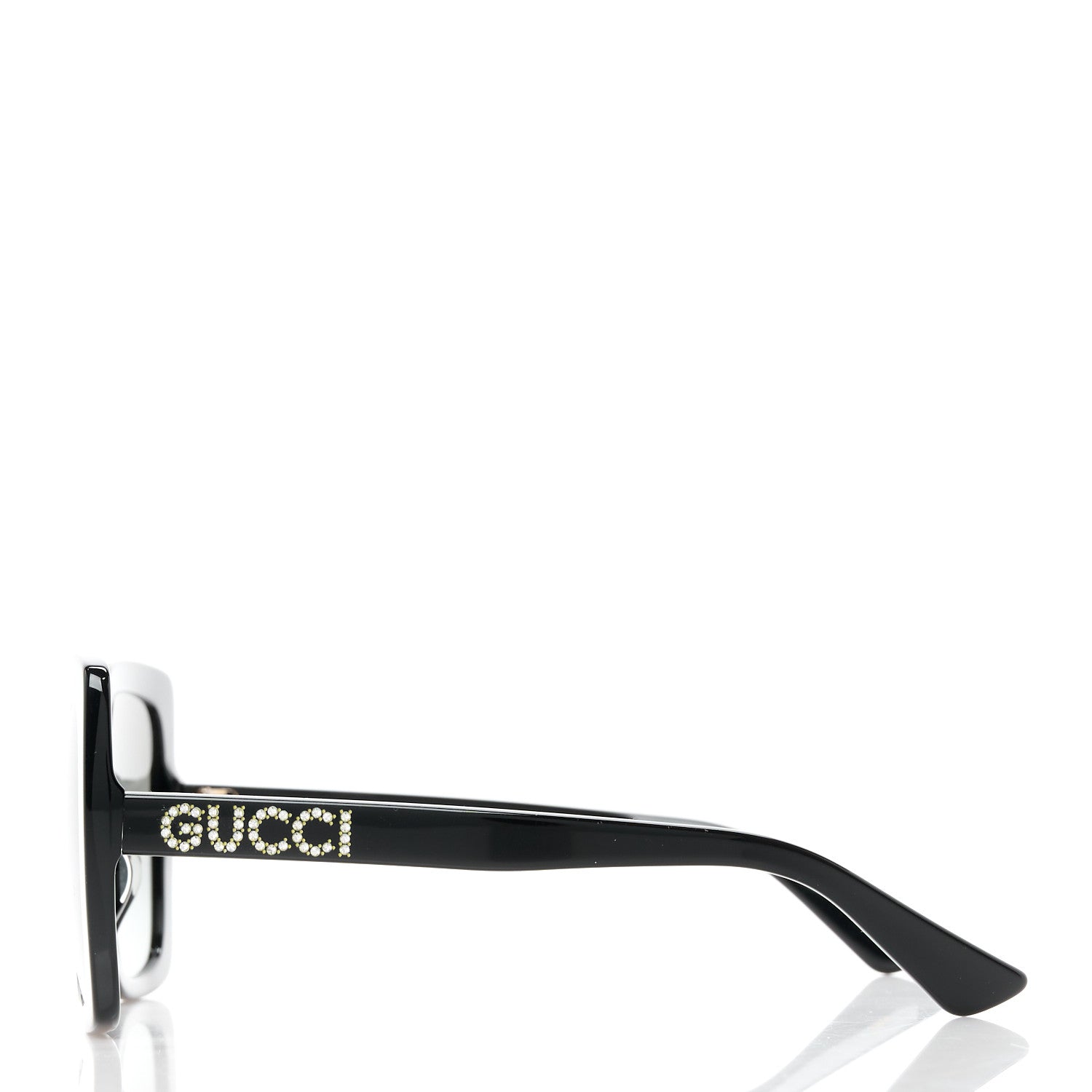 Gucci Crystal Square Frame GG Sunglasses GG0418S Black 4 of 9