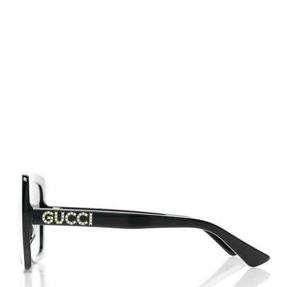 Gucci Crystal Square Frame GG Sunglasses GG0418S Black 4 of 9