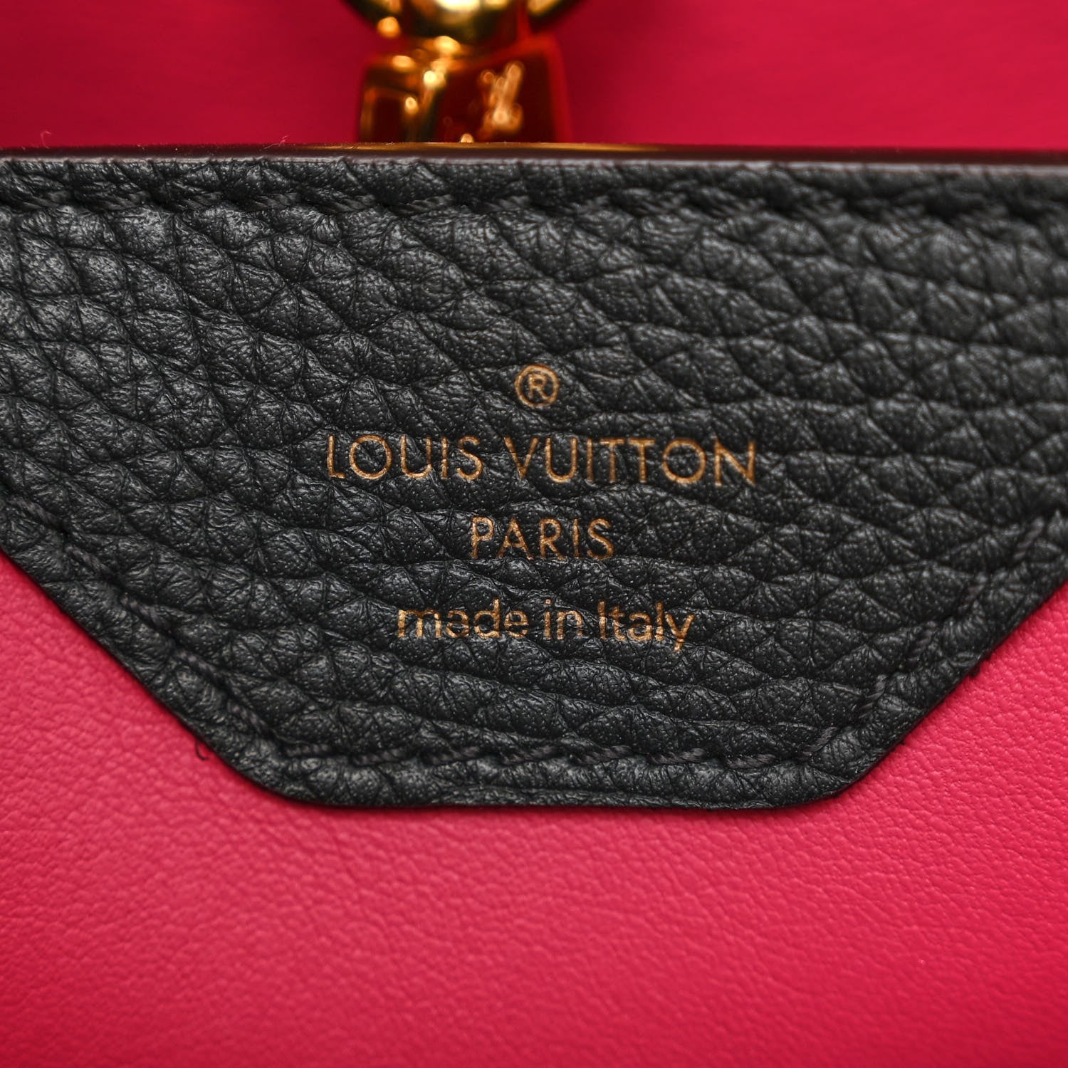 Louis Vuitton Taurillon Capucines BB Black 6 of 11