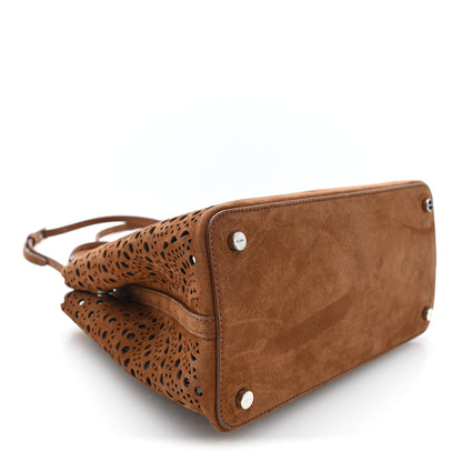 Alaia Nubuck Vienne Wave Mina 25 Bag Terre d'Ombre 5 of 10