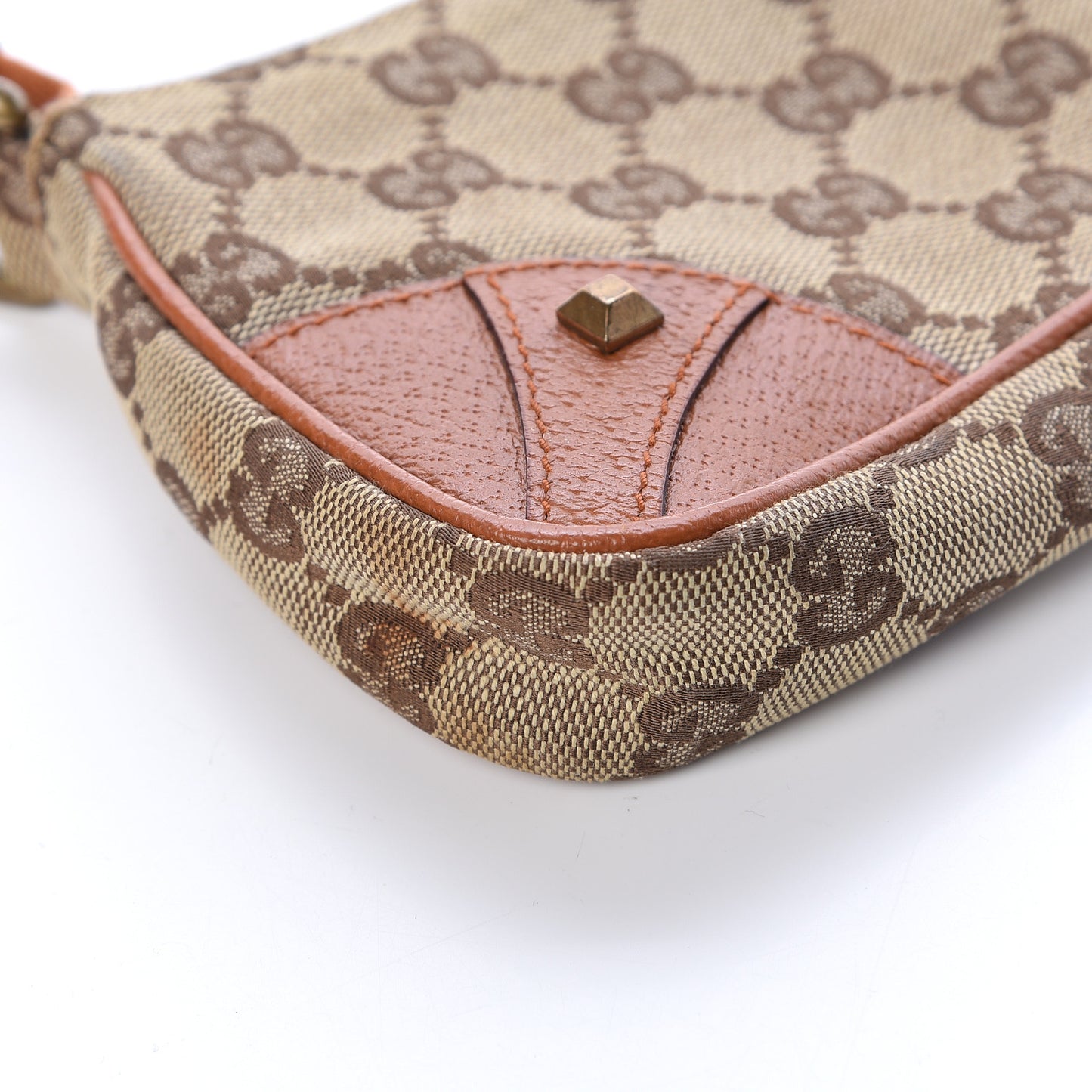 Monogram Horsebit Nail Chain Pochette Orange