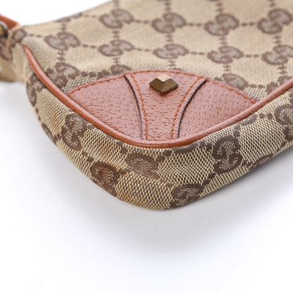 Gucci Monogram Horsebit Nail Chain Pochette Orange 12 of 14