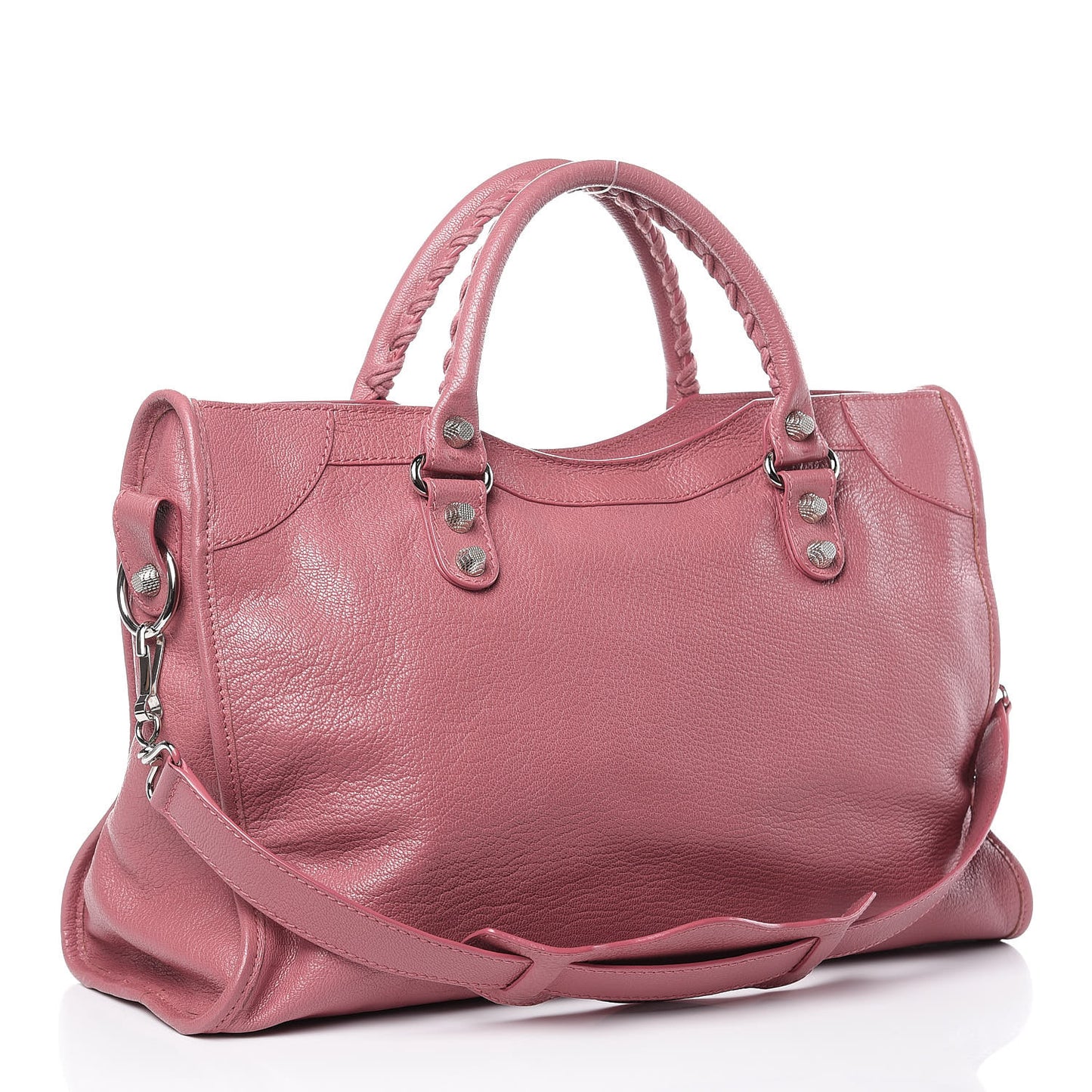 Chevre Hamilton Giant 12 Silver Hardware City Rose Bruyere