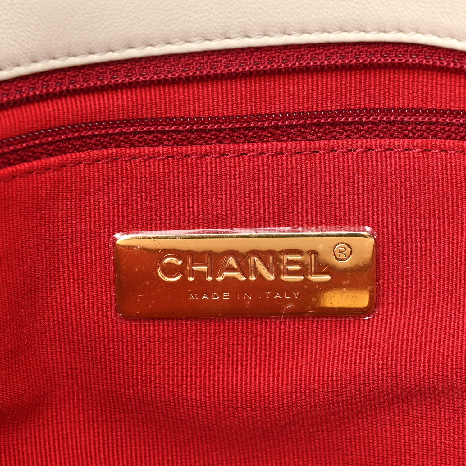 Chanel Lambskin Quilted Medium Chanel 19 Flap White 6 of 10