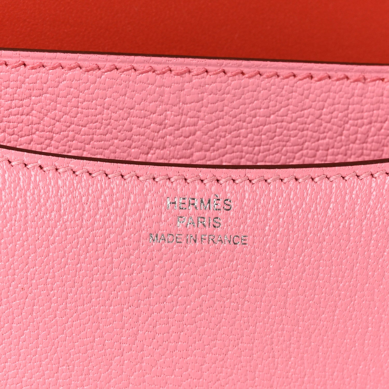 Hermes Chevre Mysore Verso Constance 18 Rose Confetti Sanguine 7 of 12