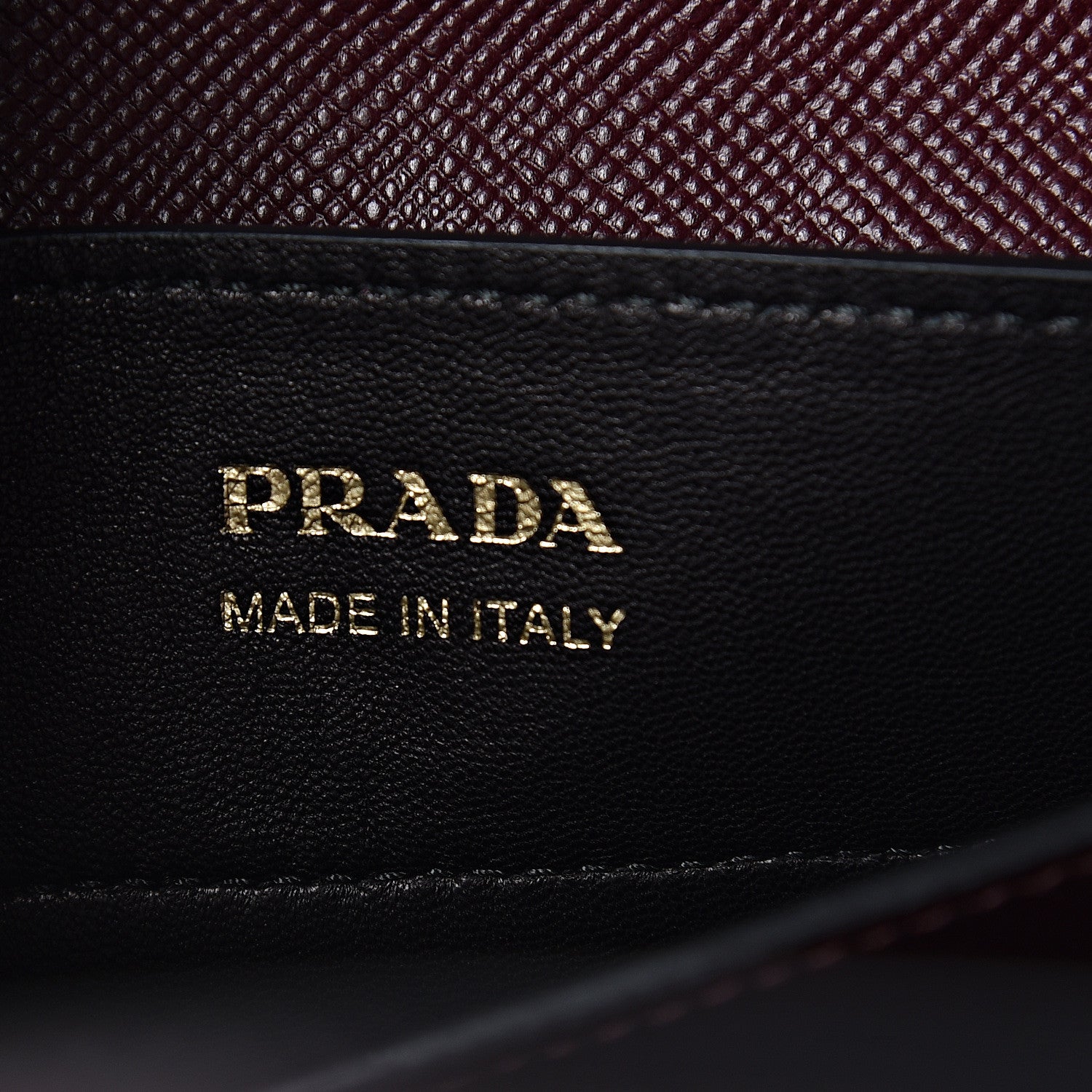 Prada Saffiano Cuir Medium Double Bag Granato 7 of 10