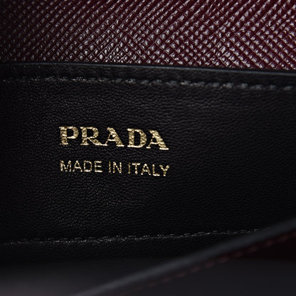 Prada Saffiano Cuir Medium Double Bag Granato 7 of 10