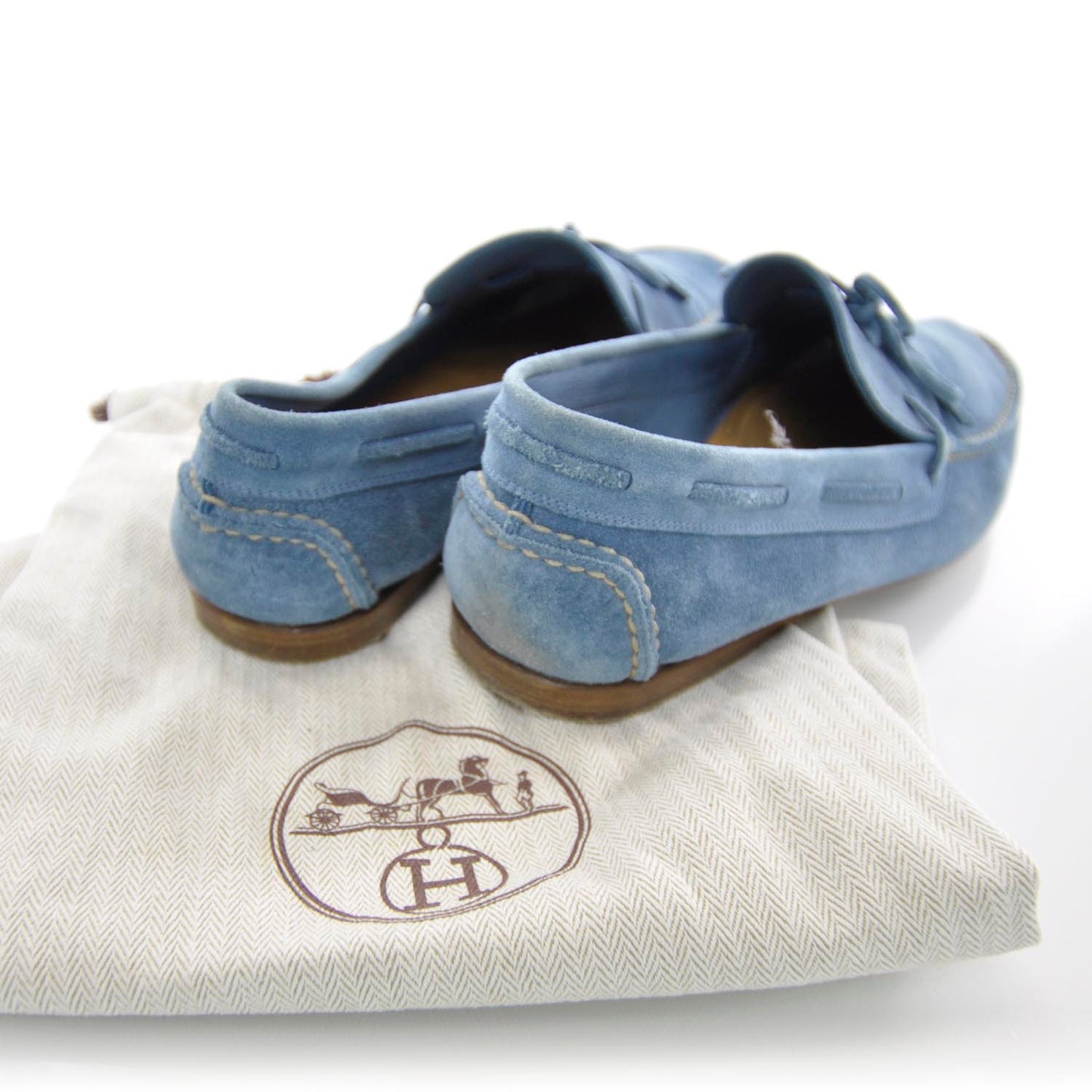 Suede Amico Loafers 40 Bleu Thalassa