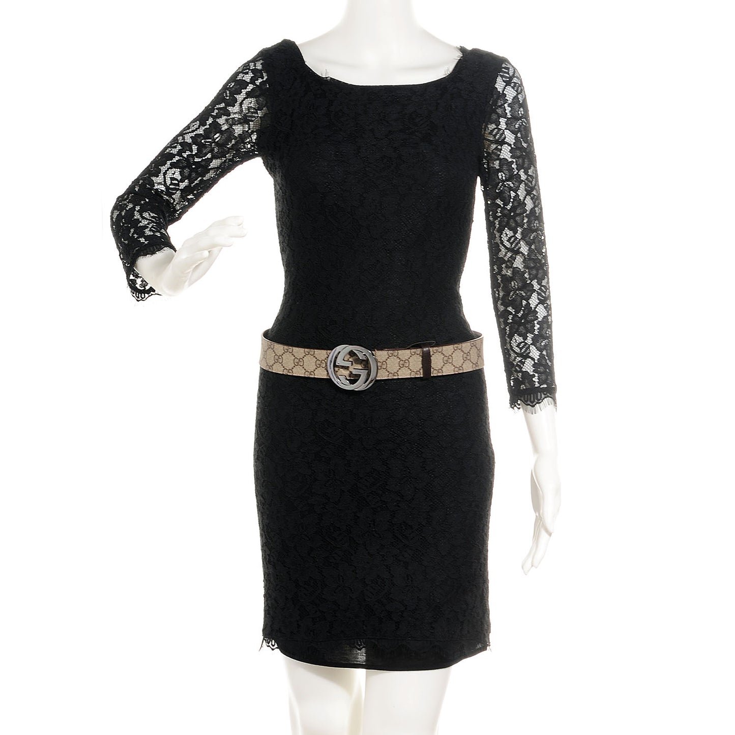 GG Plus Monogram Interlocking G Belt 85 34 Brown