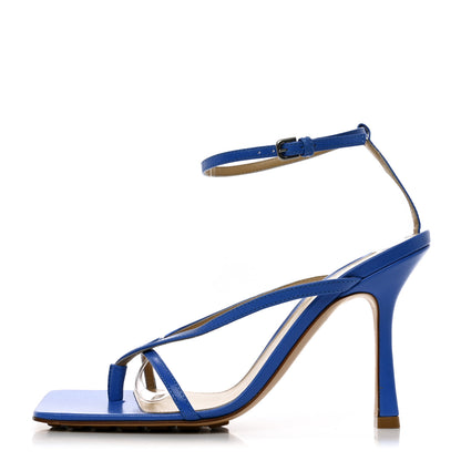 Bottega Veneta Lambskin Stretch Multi Strap 90mm Sandals 38 Aquarium 1 of 7