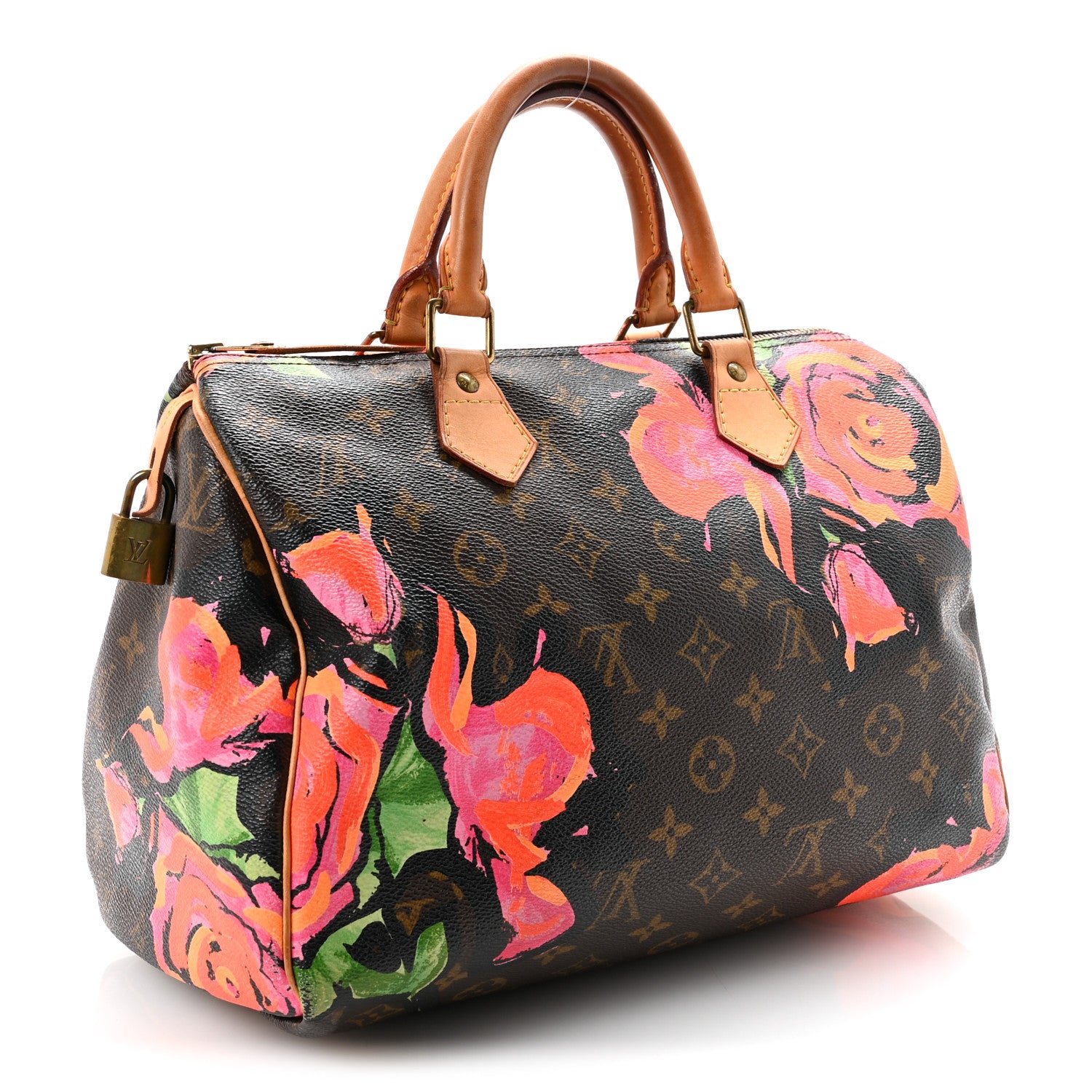 Louis Vuitton Monogram Roses Speedy 30 3 of 10