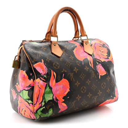 Louis Vuitton Monogram Roses Speedy 30 3 of 10