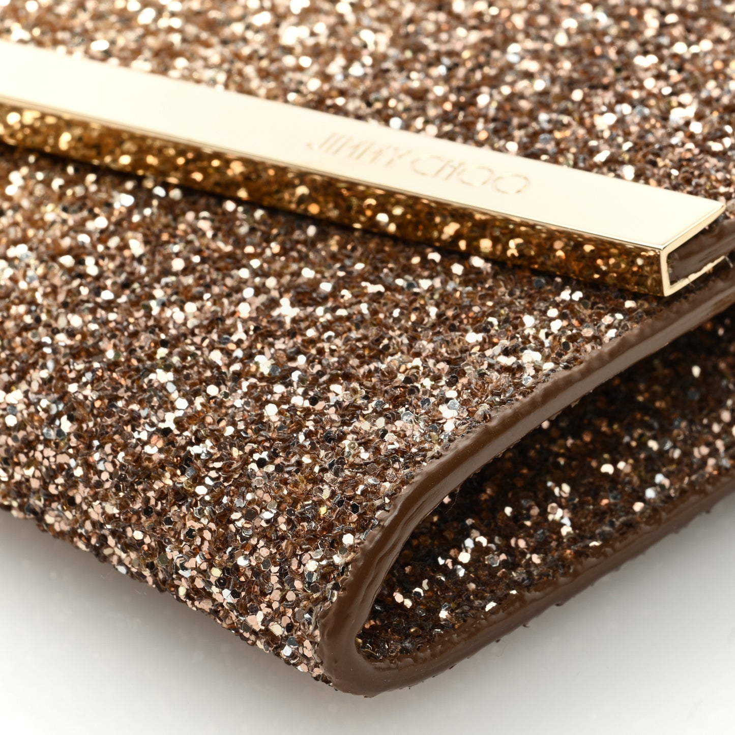 Glitter Degrade Emmie Clutch Silver Gold Rose Gold