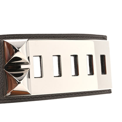 Hermes Epsom 55mm Collier De Chien CDC Belt 90 36 Etain 3 of 6