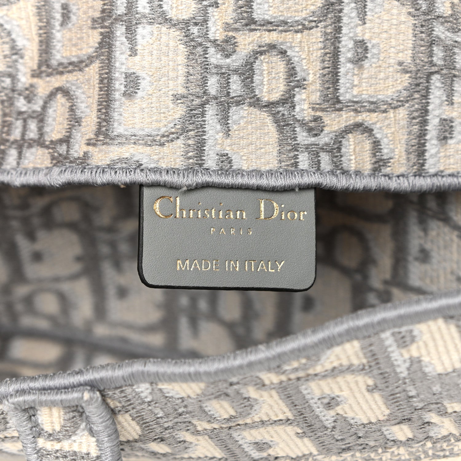 Christian Dior Oblique Slim Saddle Pouch Grey 6 of 13
