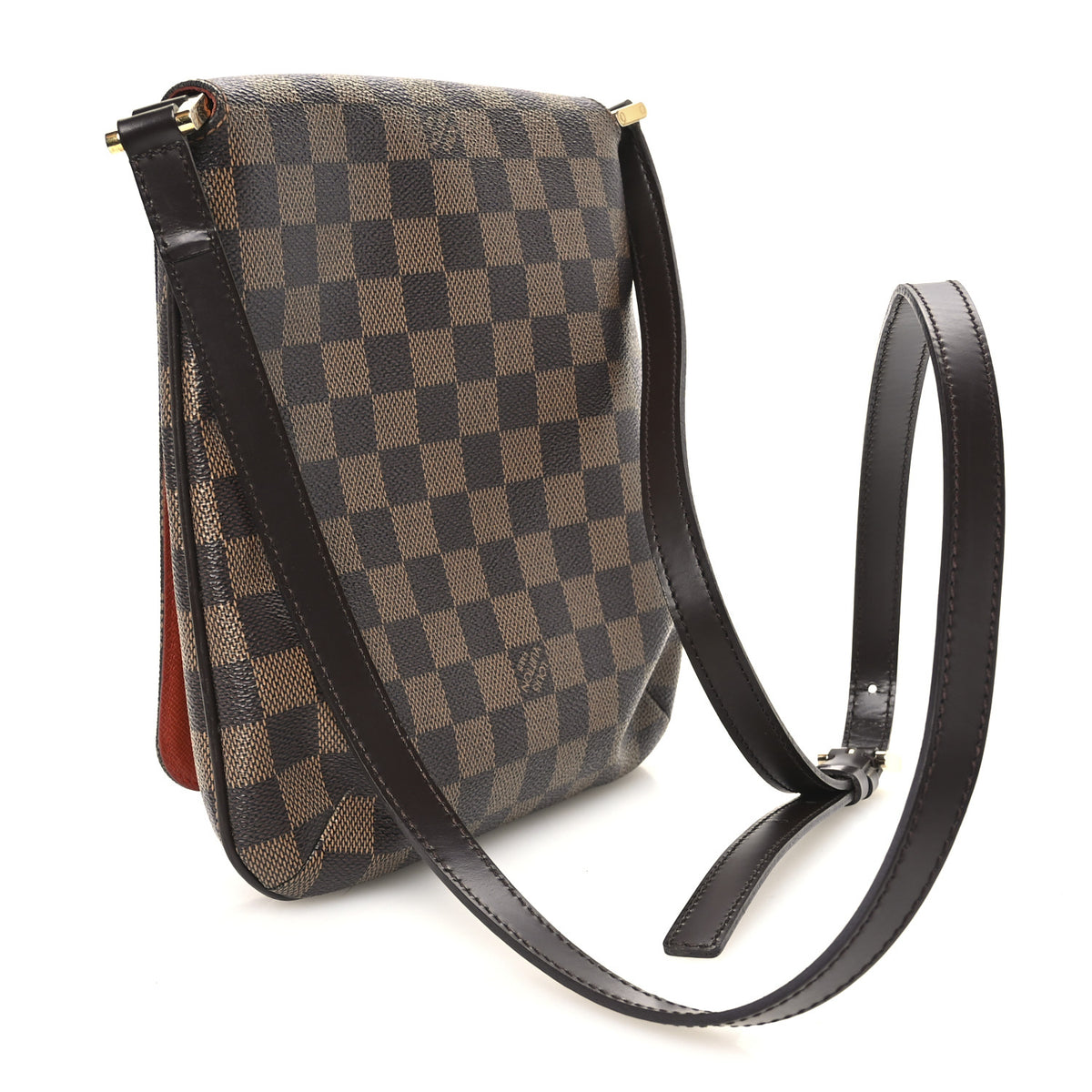 Damier Ebene Musette Salsa Long Strap