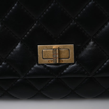 Chanel Aged Calfskin Quilted Reissue 2.55 Clutch Black 11 of 11