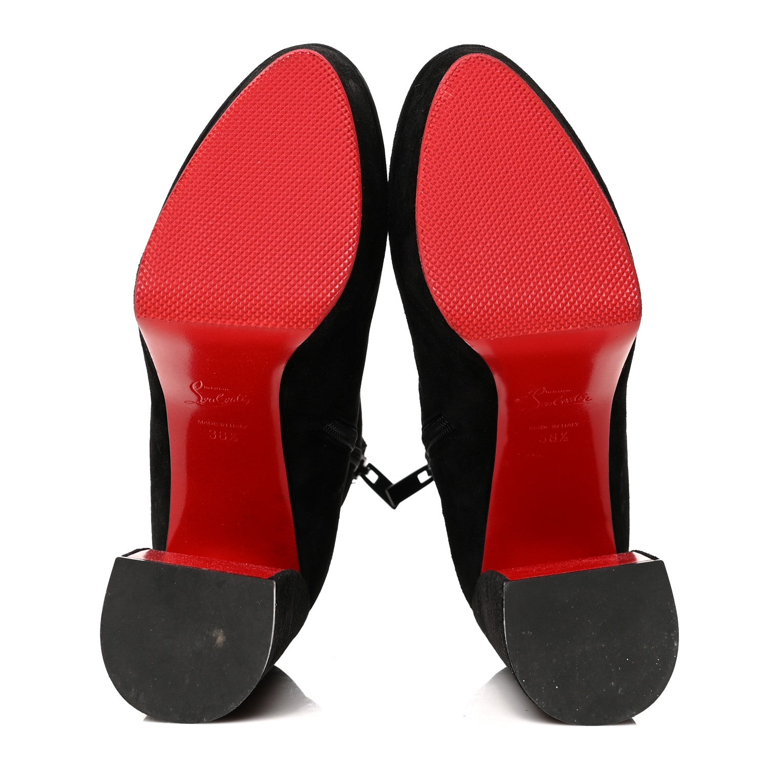 Christian Louboutin Veau Velours Movidastic 130 Platform Boots 38.5 Black 5 of 8