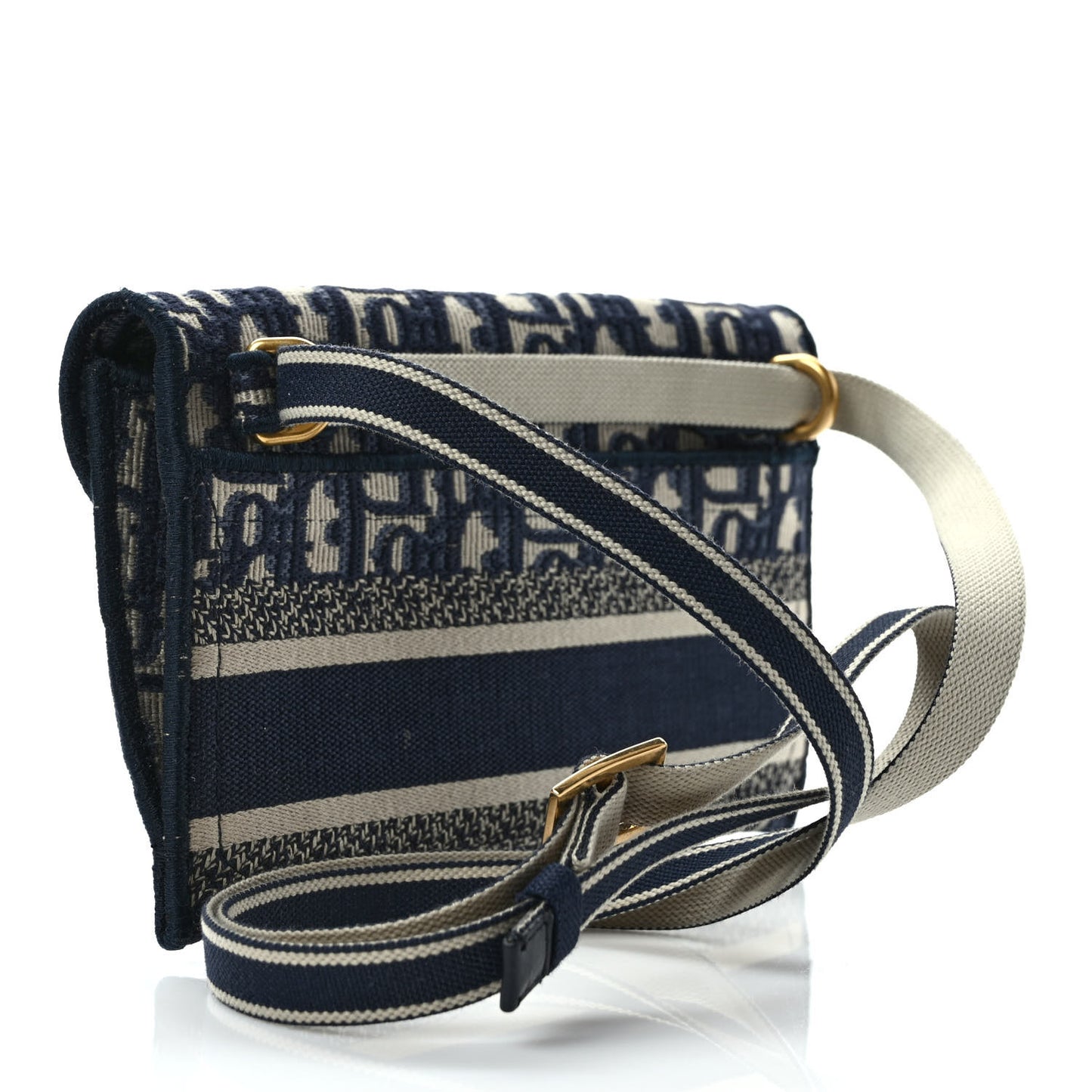Oblique Slim Saddle Pouch Blue