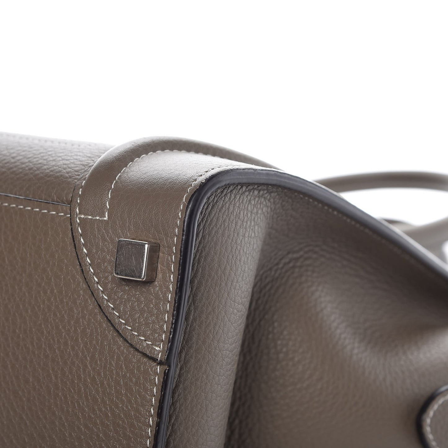 Drummed Calfskin Micro Luggage Souris
