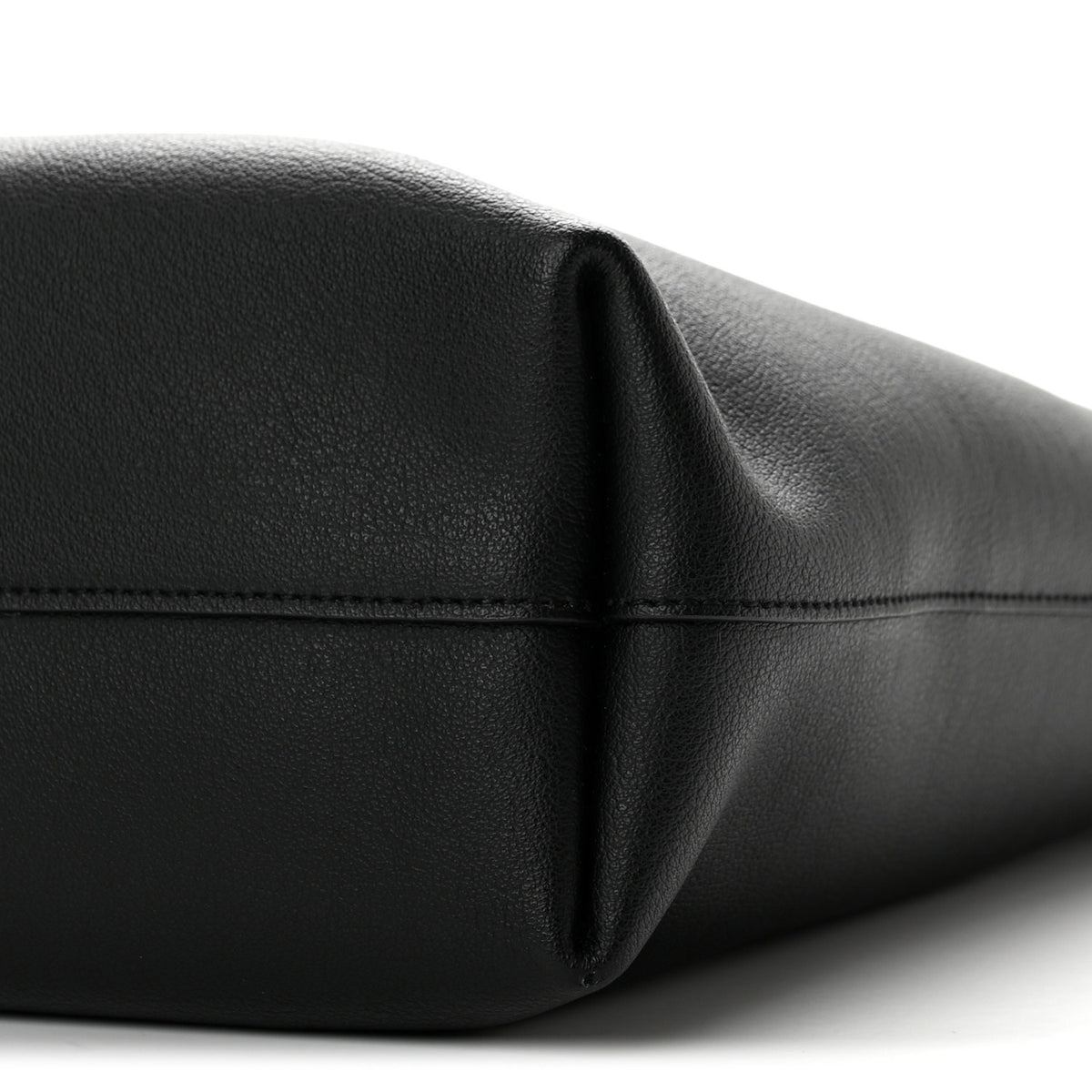 Calfskin North-South Shopping Tote Black