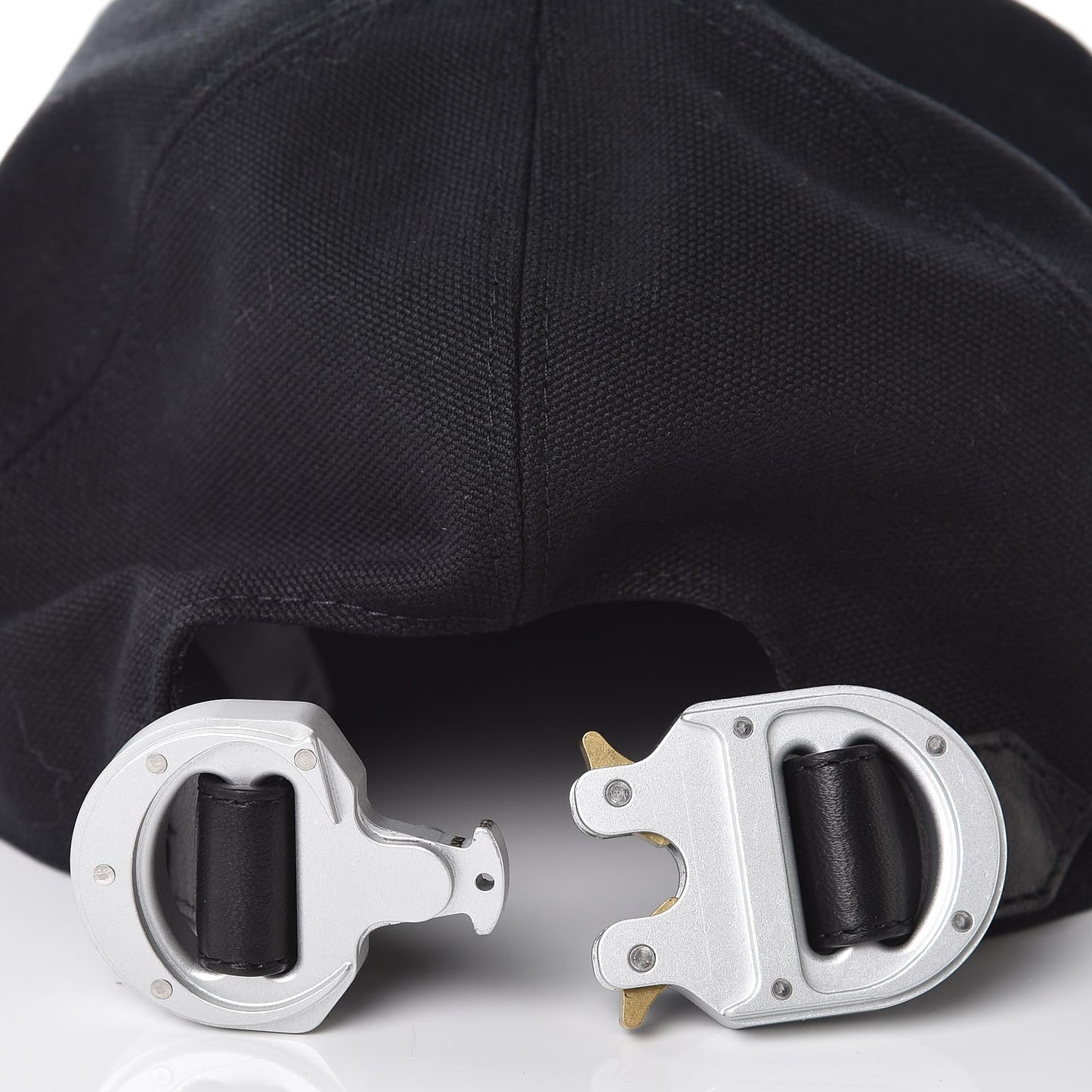 Cotton CD Buckle Baseball Cap Black