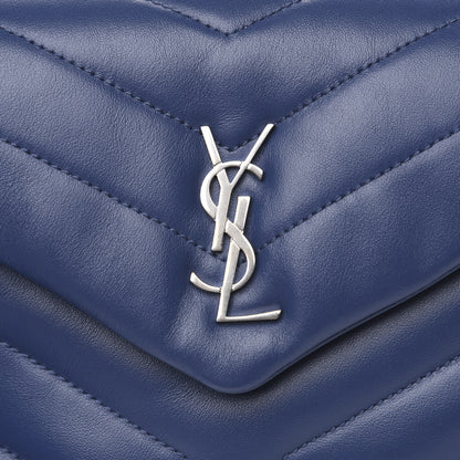 Saint Laurent Calfskin Y Quilted Monogram Toy Loulou Chain Satchel Denim 10 of 10