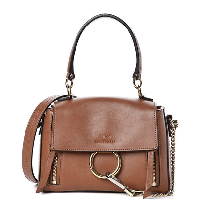Chloe Calfskin Mini Faye Day Shoulder Bag Tan 1 of 10