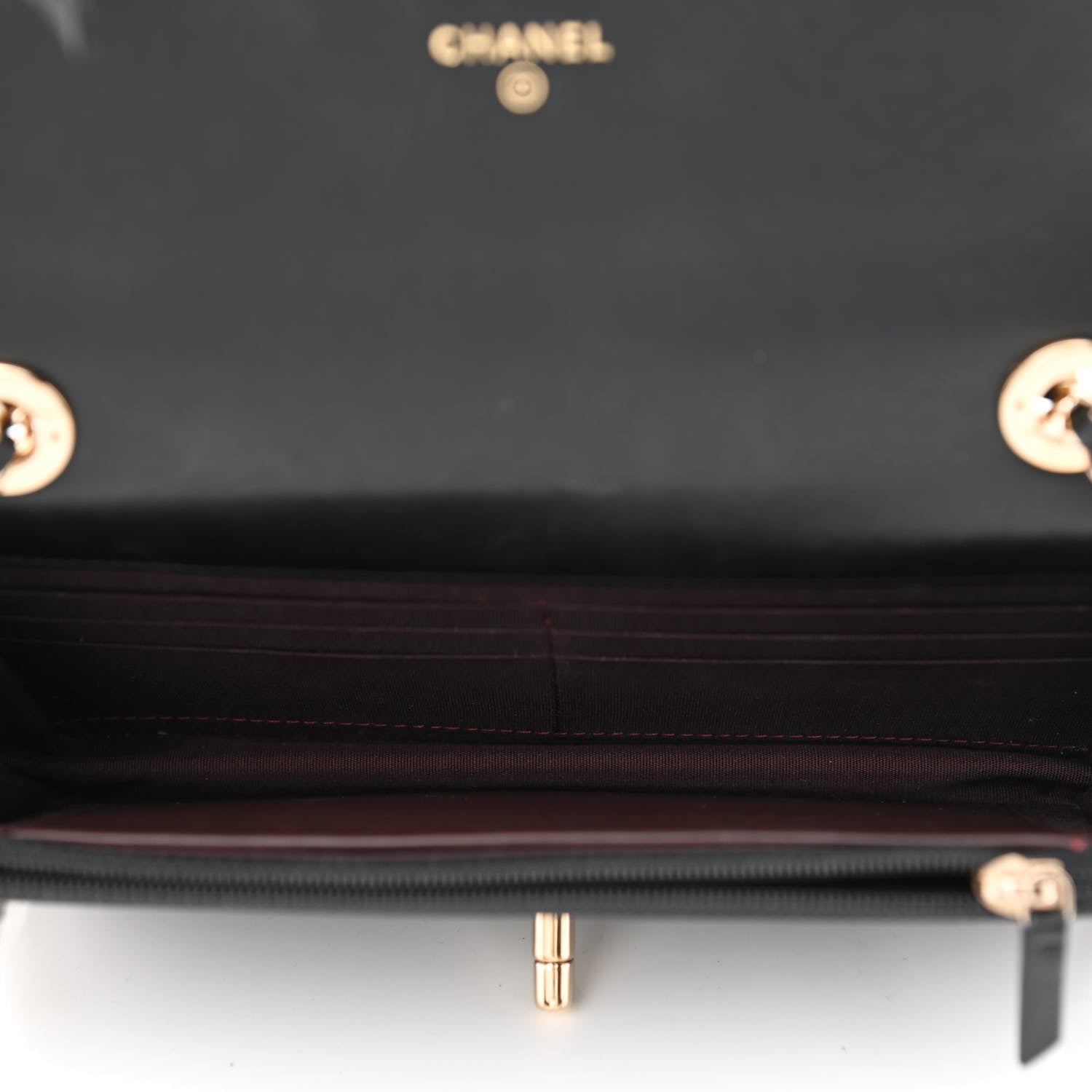 Chanel Lambskin Quilted Trendy CC Wallet On Chain WOC Black 5 of 11