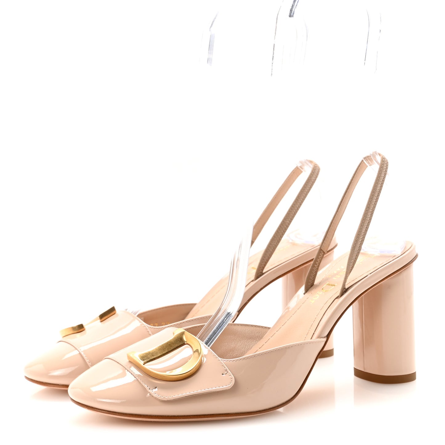 Patent Calfskin C'est Dior 80mm Slingback Sandals 37 Chair