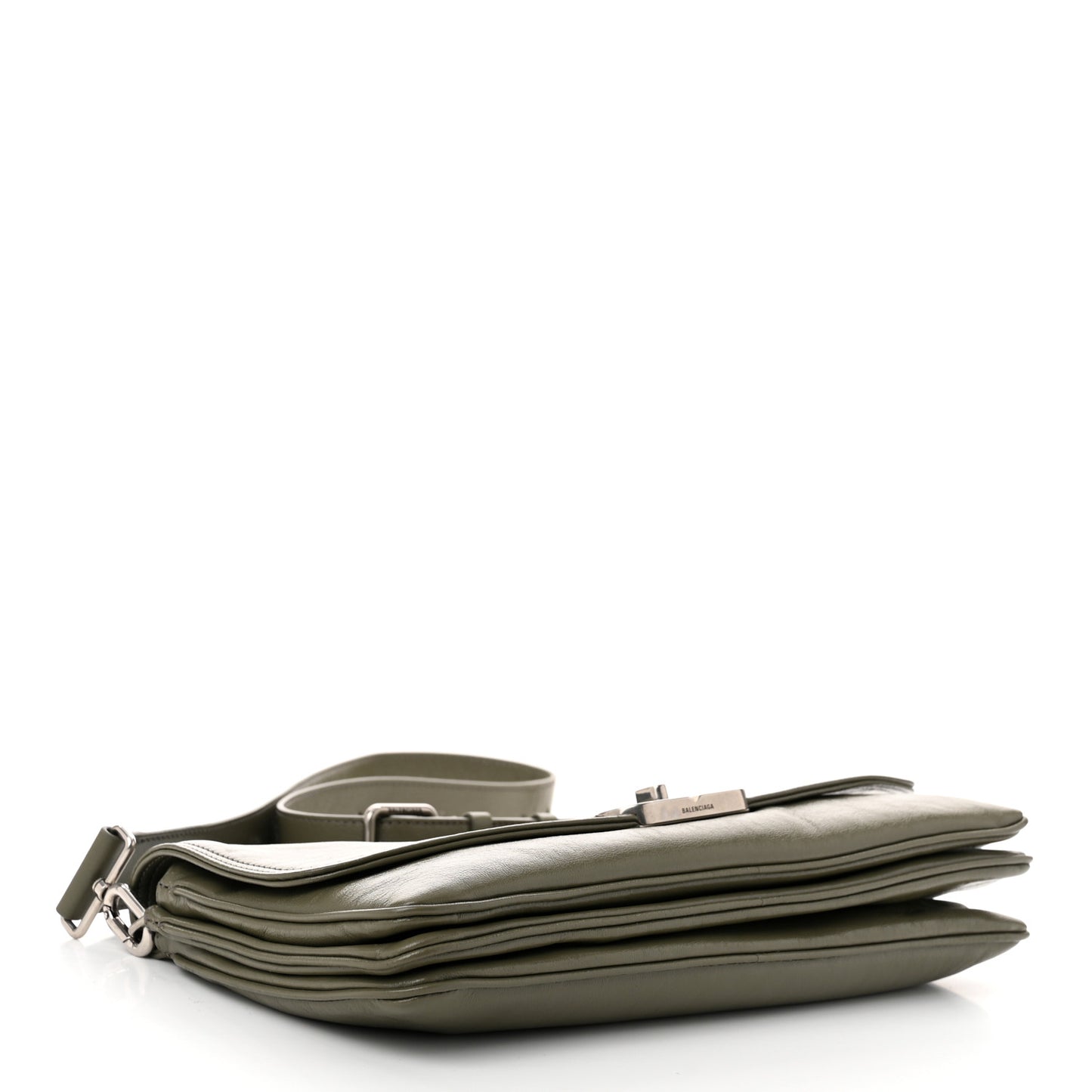 Calfskin Medium BB Soft Flap Bag Army Green