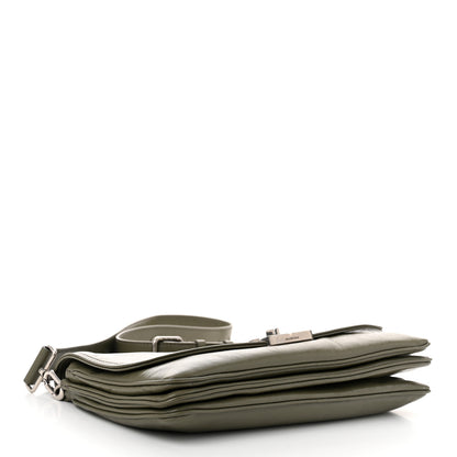 Balenciaga Calfskin Medium BB Soft Flap Bag Army Green 4 of 10