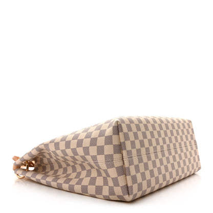 Louis Vuitton Damier Azur Graceful MM Rose Ballerine 4 of 9