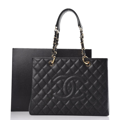 Chanel Caviar Quilted Grand Shopping Tote GST Black 10 of 10