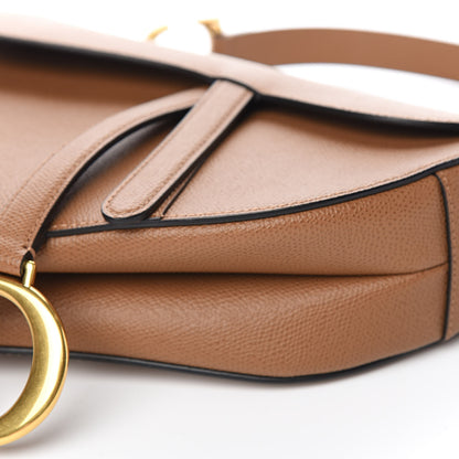 Christian Dior Grained Calfskin Saddle Bag Camello 9 of 11