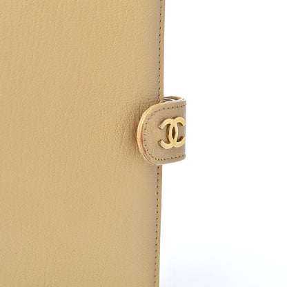 Chanel Goatskin Small Ring Agenda Planner Beige 16 of 17