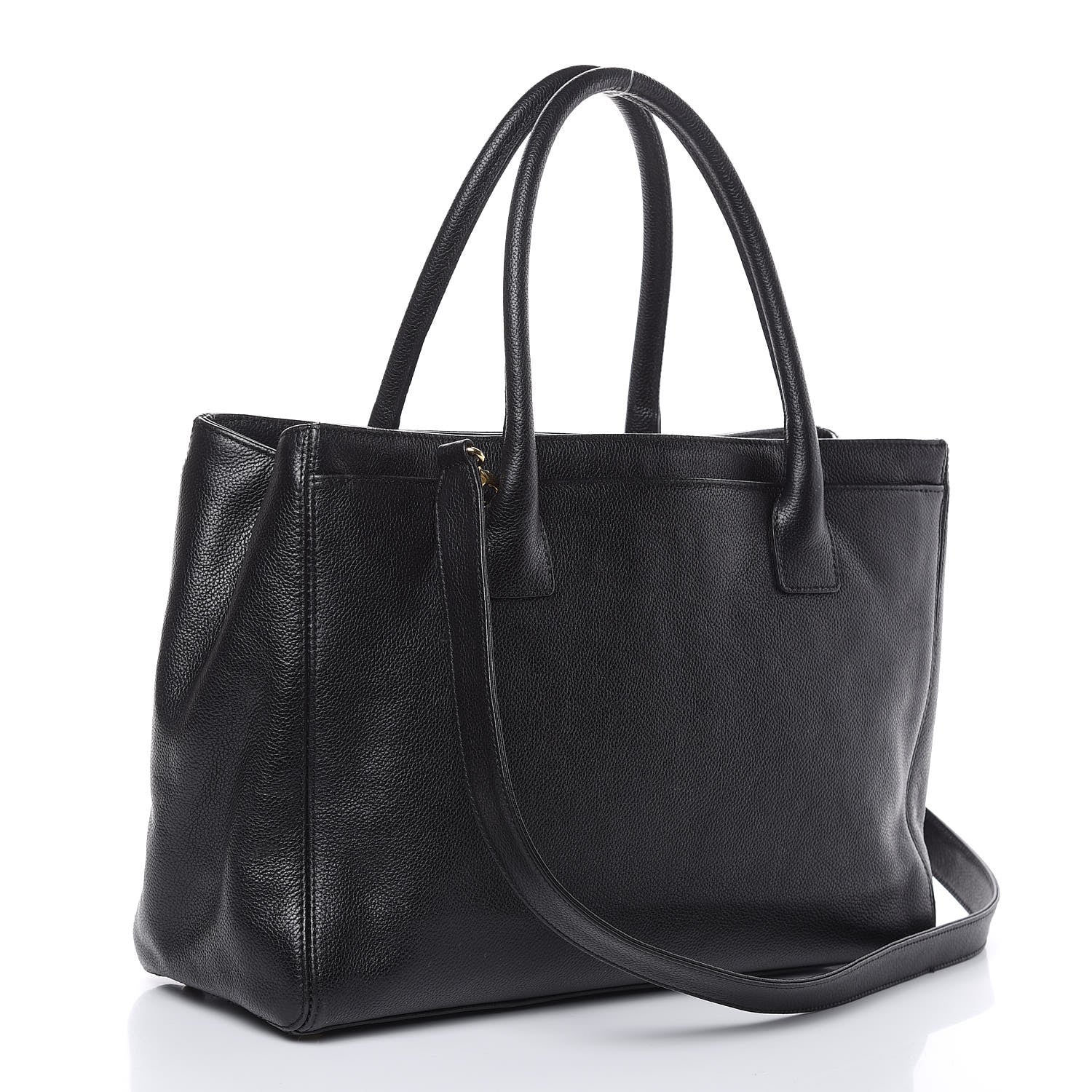 Chanel Calfskin Cerf Executive Shopper Tote Black 3 of 18