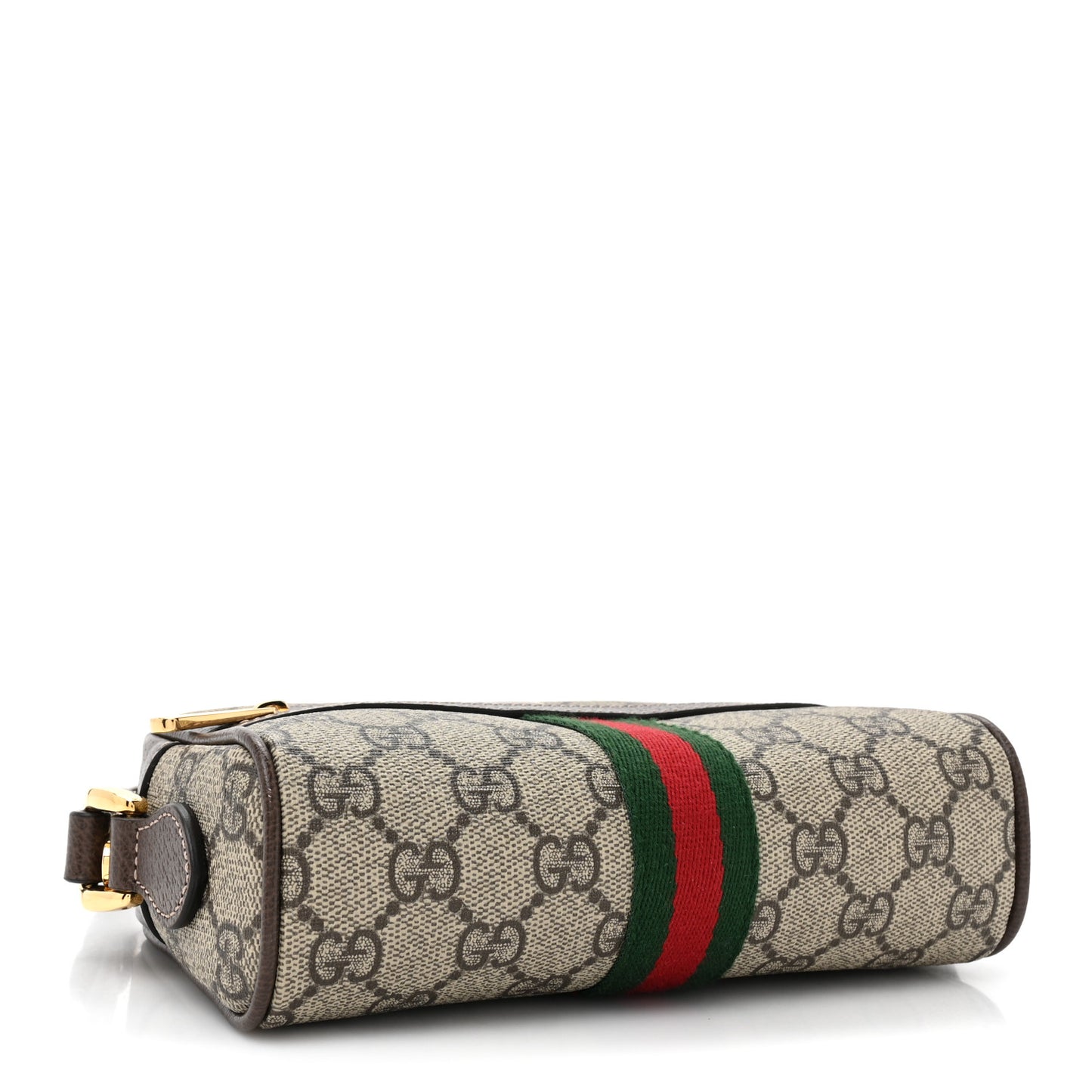 GG Supreme Monogram Web Mini Ophidia Shoulder Bag Brown