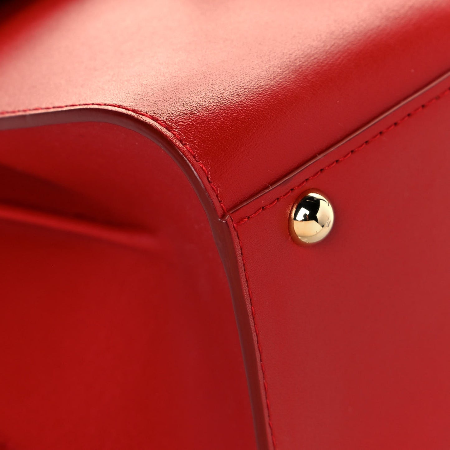 Box Calfskin Mini Brillant Satchel Red