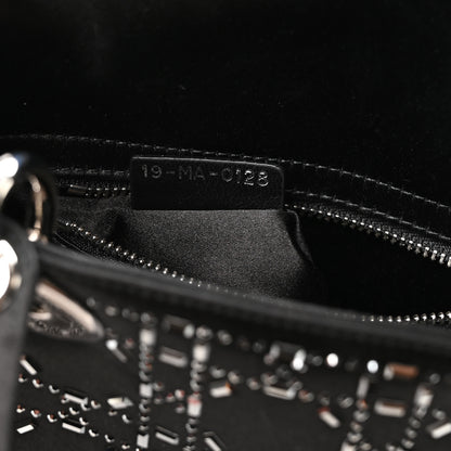 Christian Dior Satin Crystal Cannage Mini Lady Dior Black 7 of 11