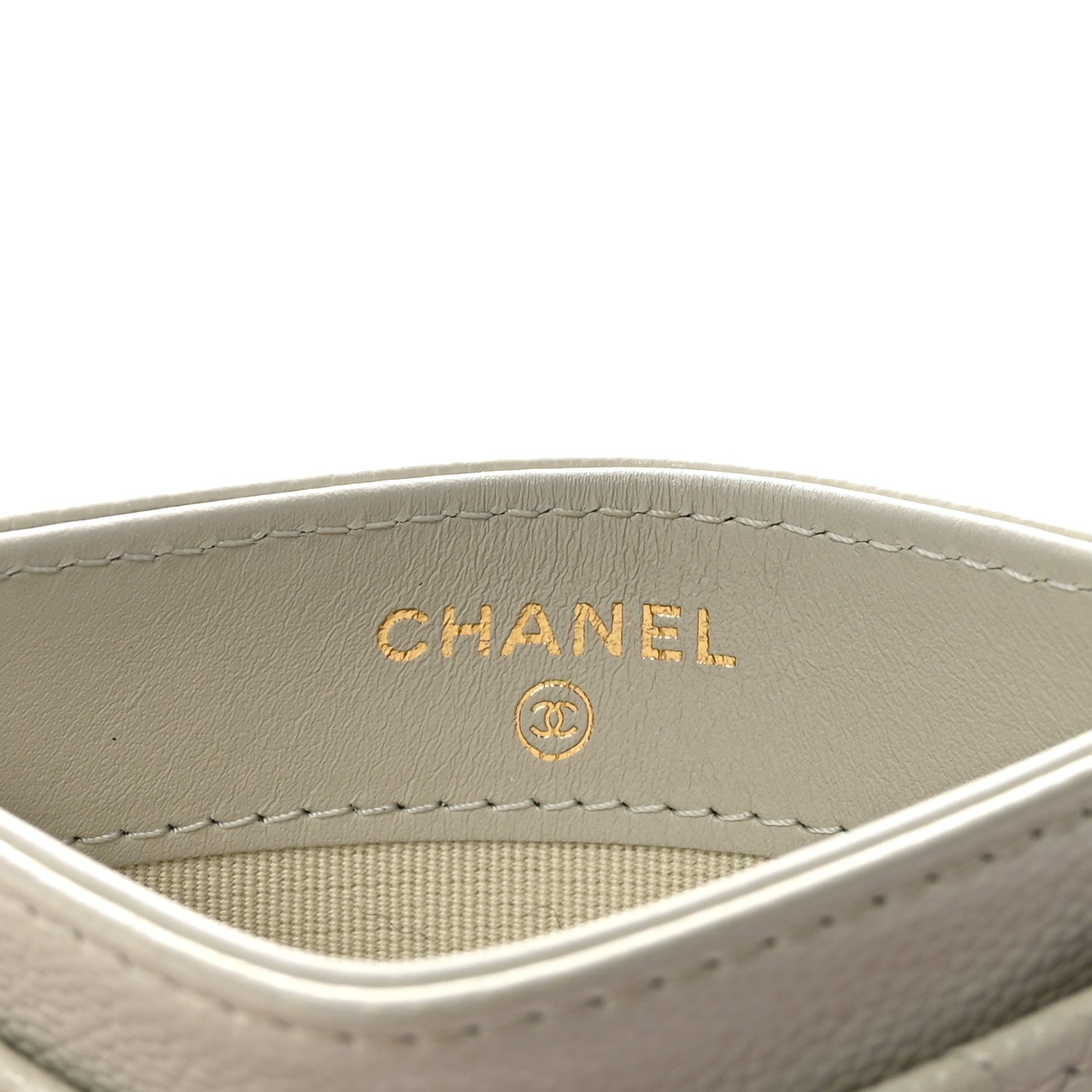 Chanel Caviar Quilted Card Holder White 6 of 8