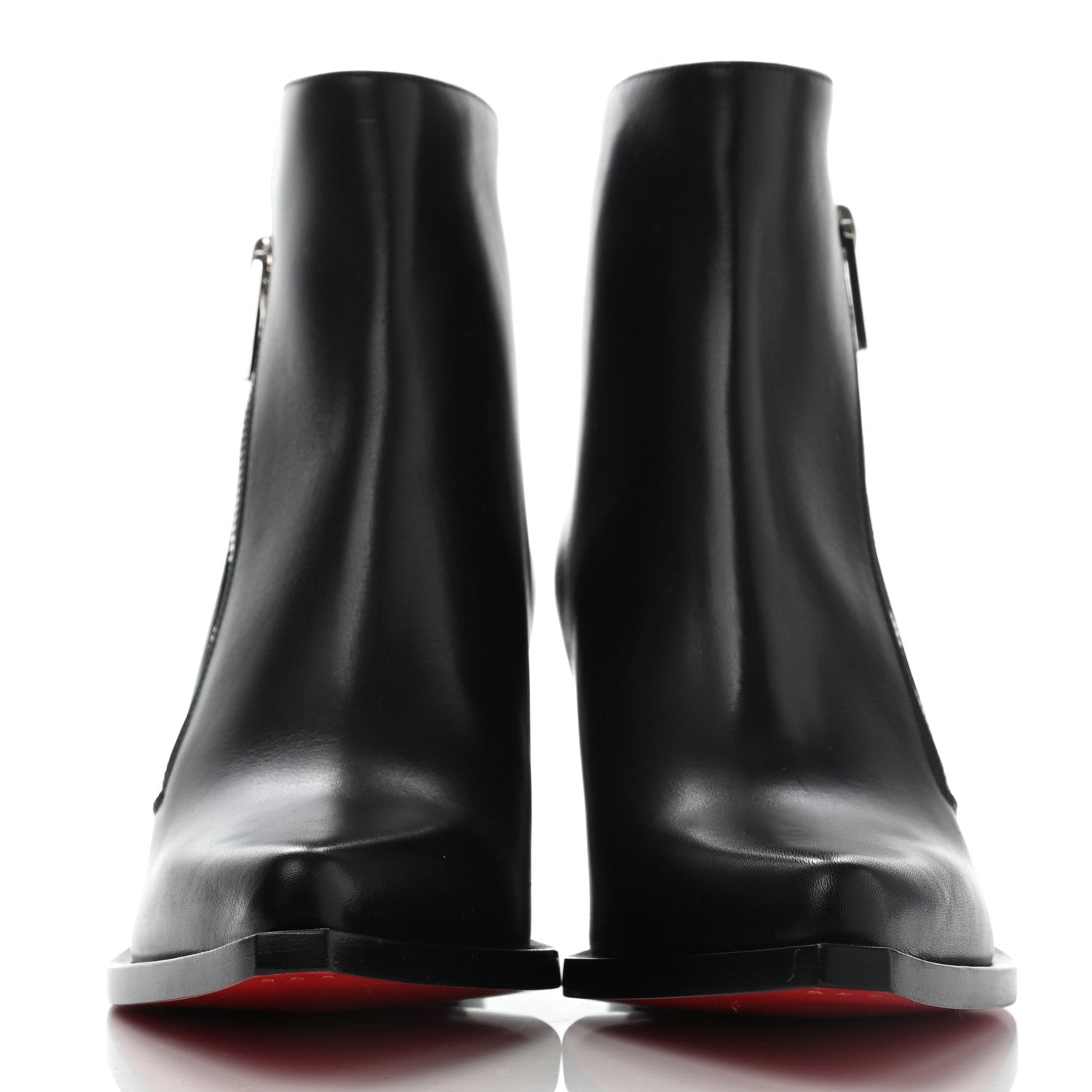 Christian Louboutin Calfskin Santiazip 65 Ankle Bootie 35 Black 2 of 7