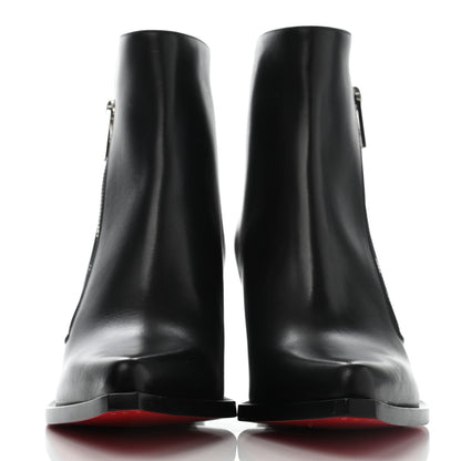 Christian Louboutin Calfskin Santiazip 65 Ankle Bootie 35 Black 2 of 7