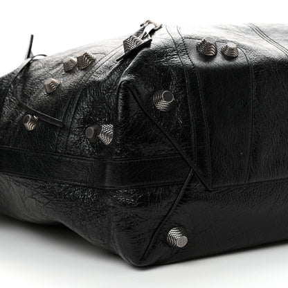 Balenciaga Agneau Arena Large Le Cagole Carry All Bag Black 10 of 11