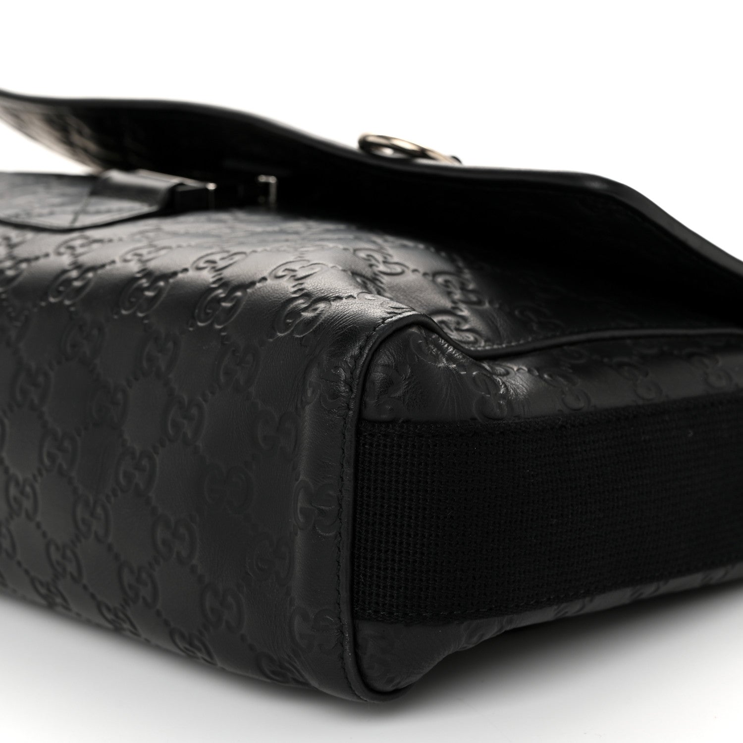 Gucci Rubber Guccissima Medium Messenger Bag Black 10 of 10